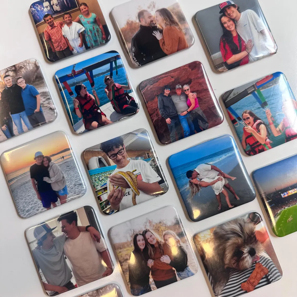 Custom 2x2 photo magnets